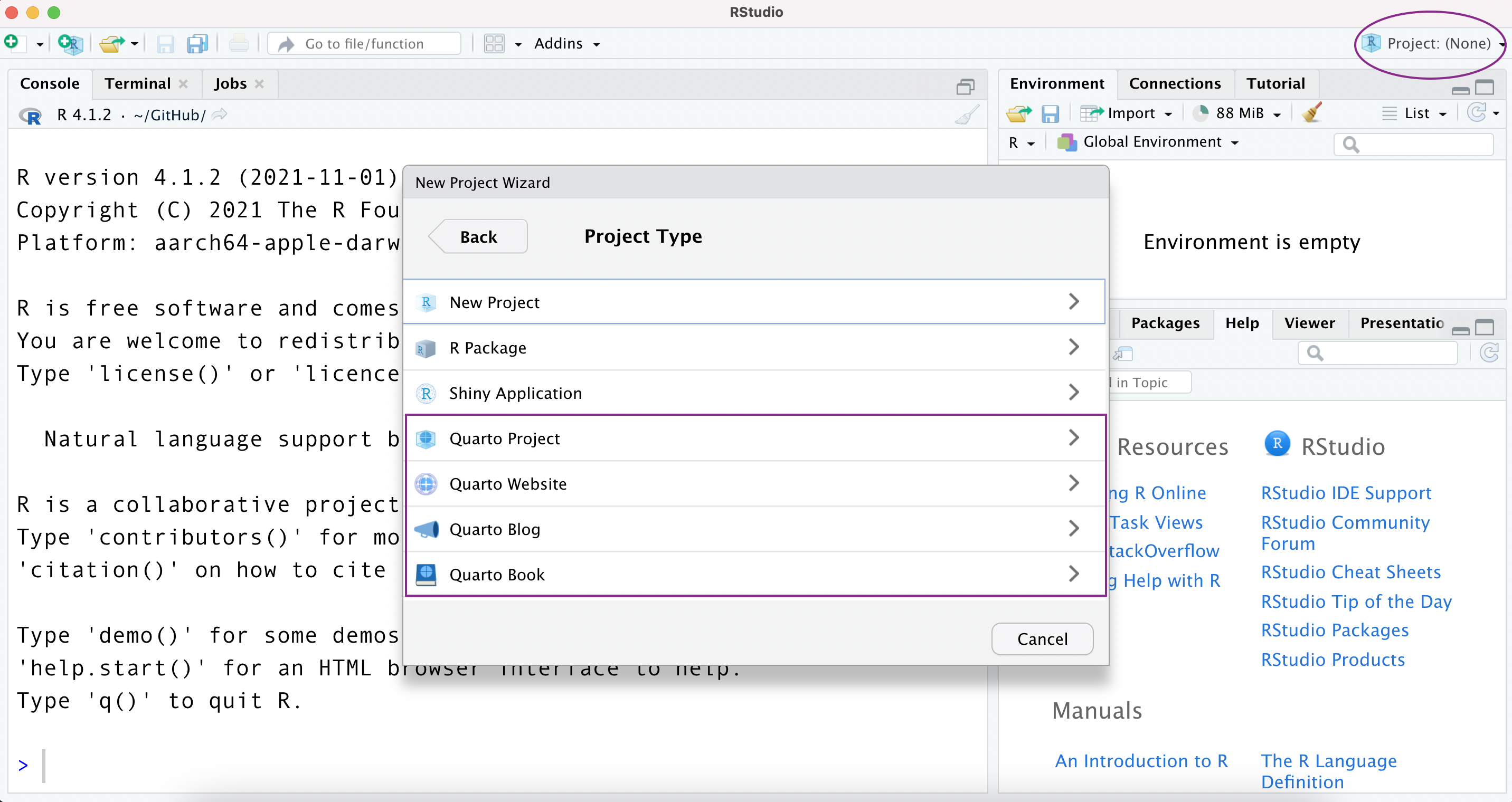 Print screen da IDE RStudio